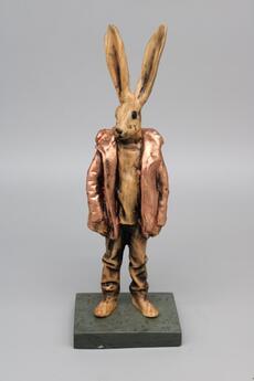 Gilded Punk Rabbit by Joe Lupiani