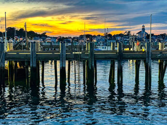 Evening at the Pier by Allan MacKinnon