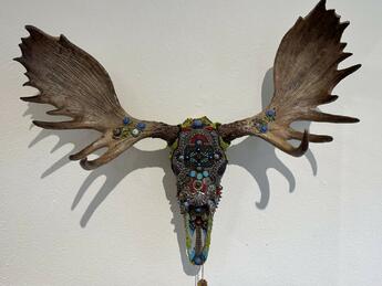 Moose Skull by Helene Bess