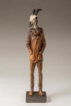 Winter Walnut Goat by Joe Lupiani